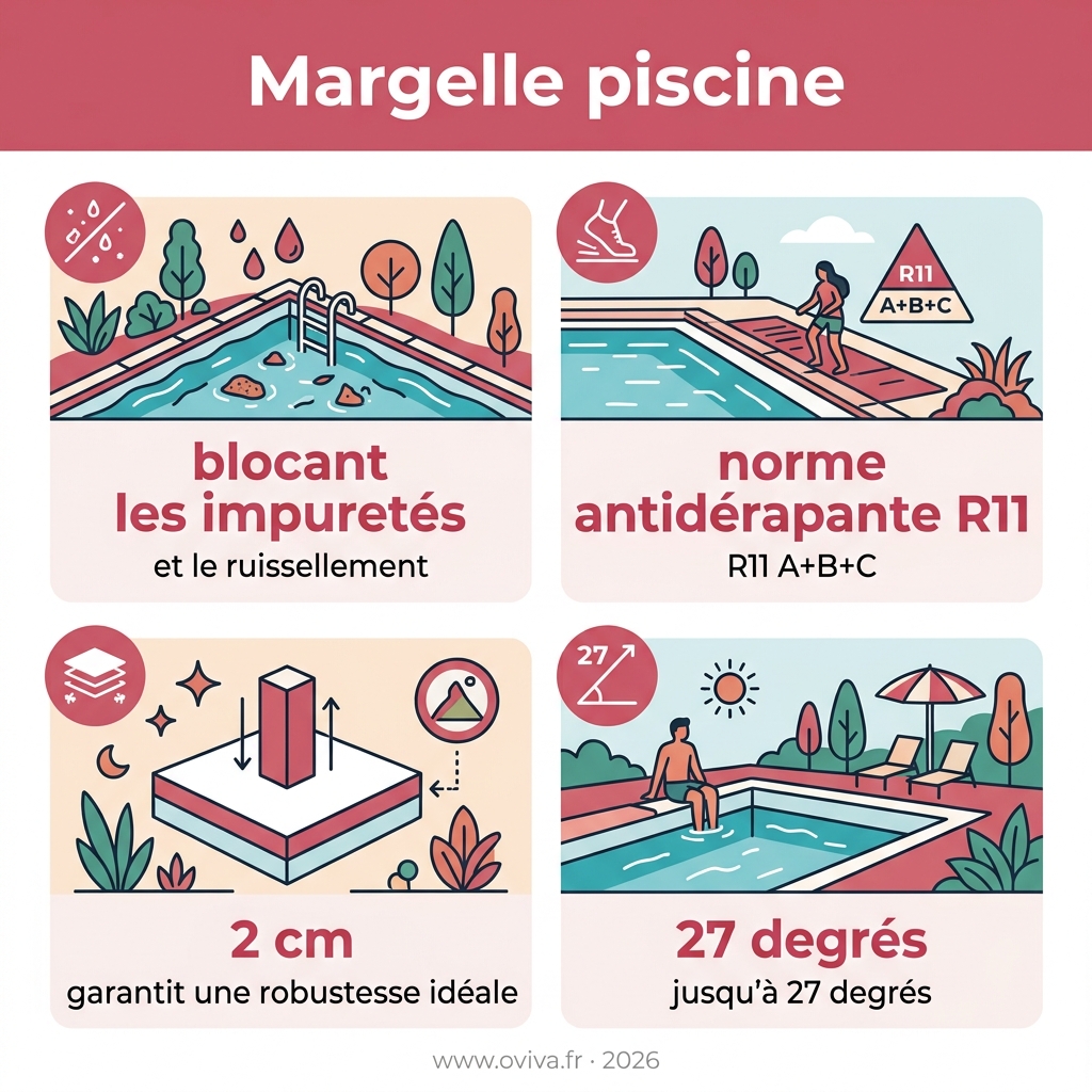 Infographie — margelle piscine
