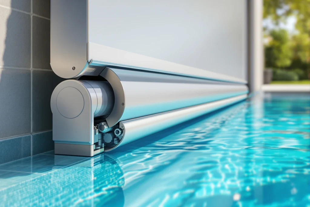 Sécurité et chaleur du bassin : le volet roulant piscine