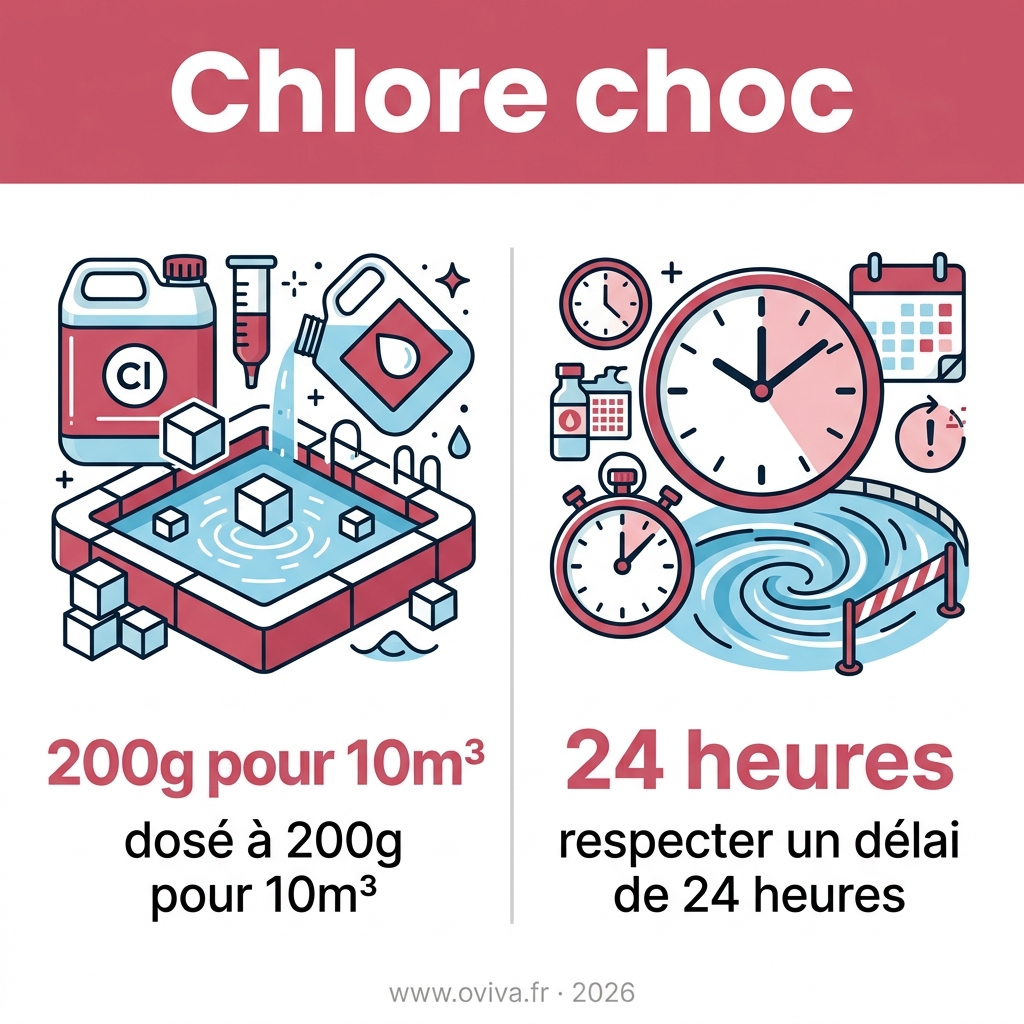 Infographie — chlore choc